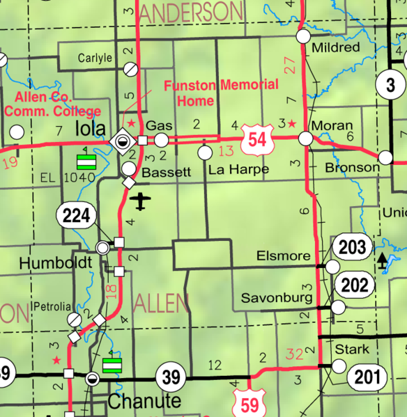 Allen County Map